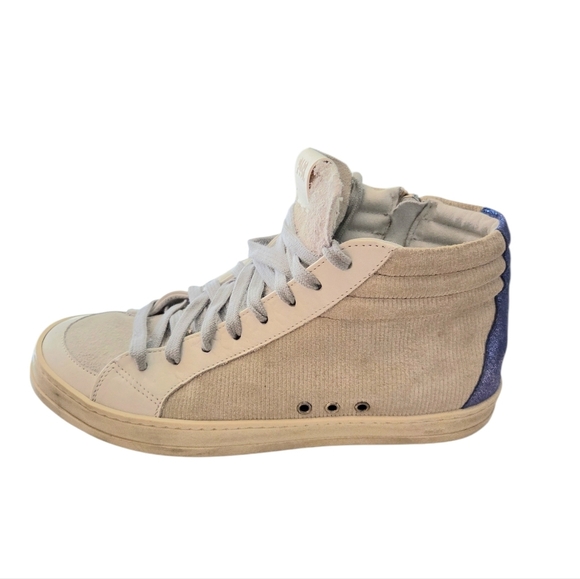 P448 Shoes - P448 Women's High Top Corduroy Sneakers Size 38